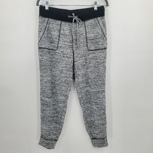 ♧ Liz Claiborne Weekend Heather Gray with Black Trim Joggers Size Small